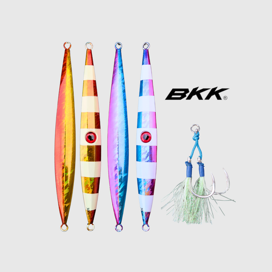 Deep Water Metal 'Slash' Knife Fishing Jig Pre Rigged