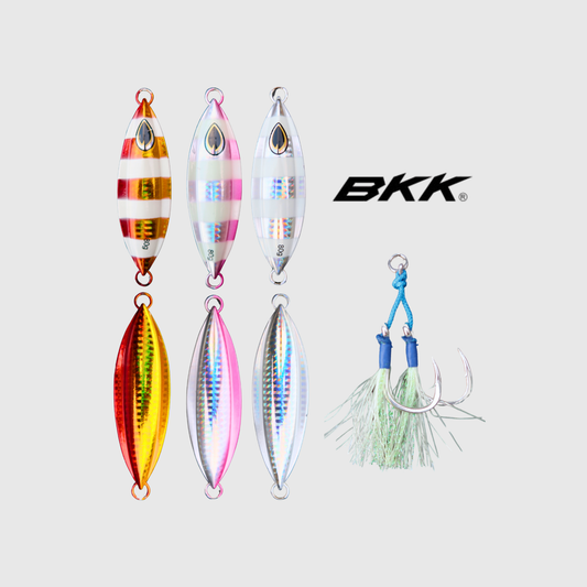 Slow Pitch Metal 'Nugget' Fishing Jig Pre Rigged