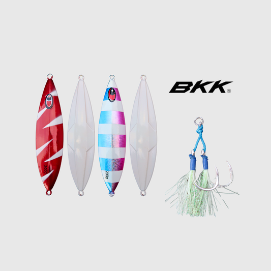 Slow Pitch Metal 'Nuke' Fishing Jig Pre Rigged