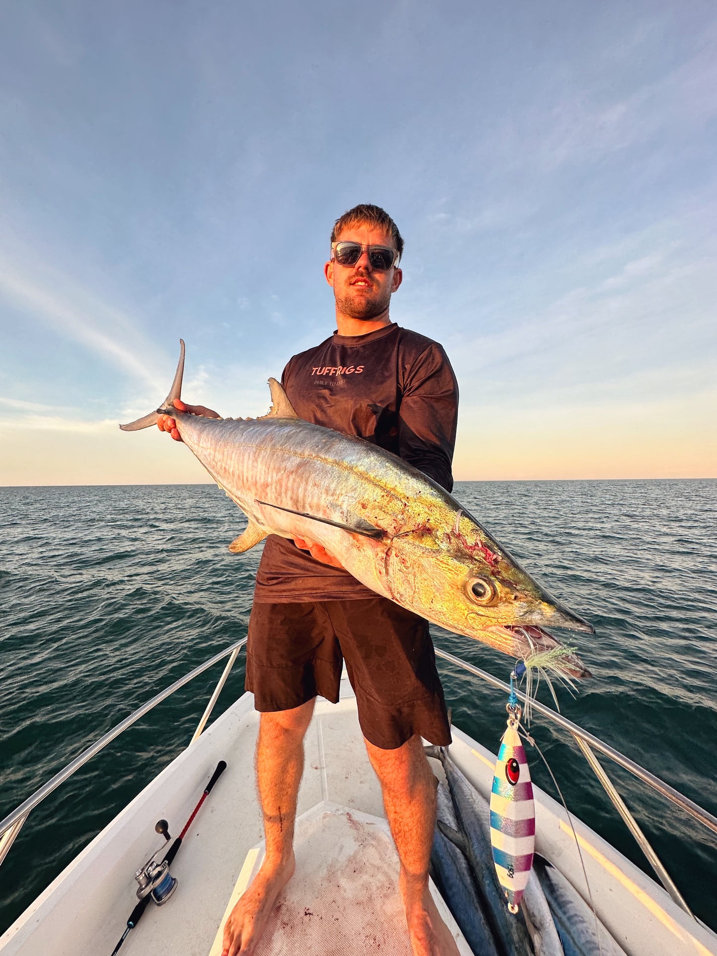 Slow Pitch Metal 'Nuke' Fishing Jig Pre Rigged