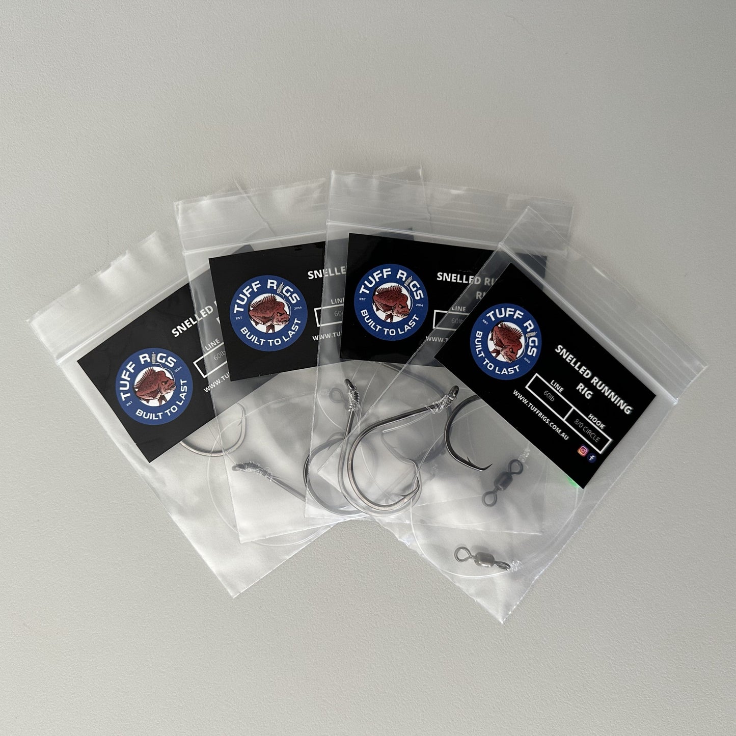 Snelled Running Fishing Bait Rigs