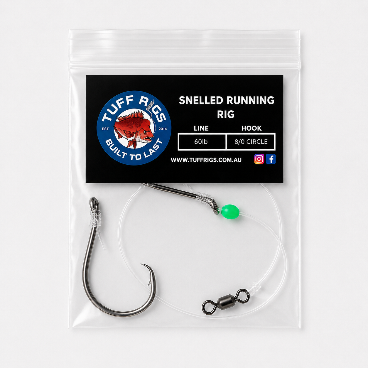Snelled Running Fishing Bait Rigs