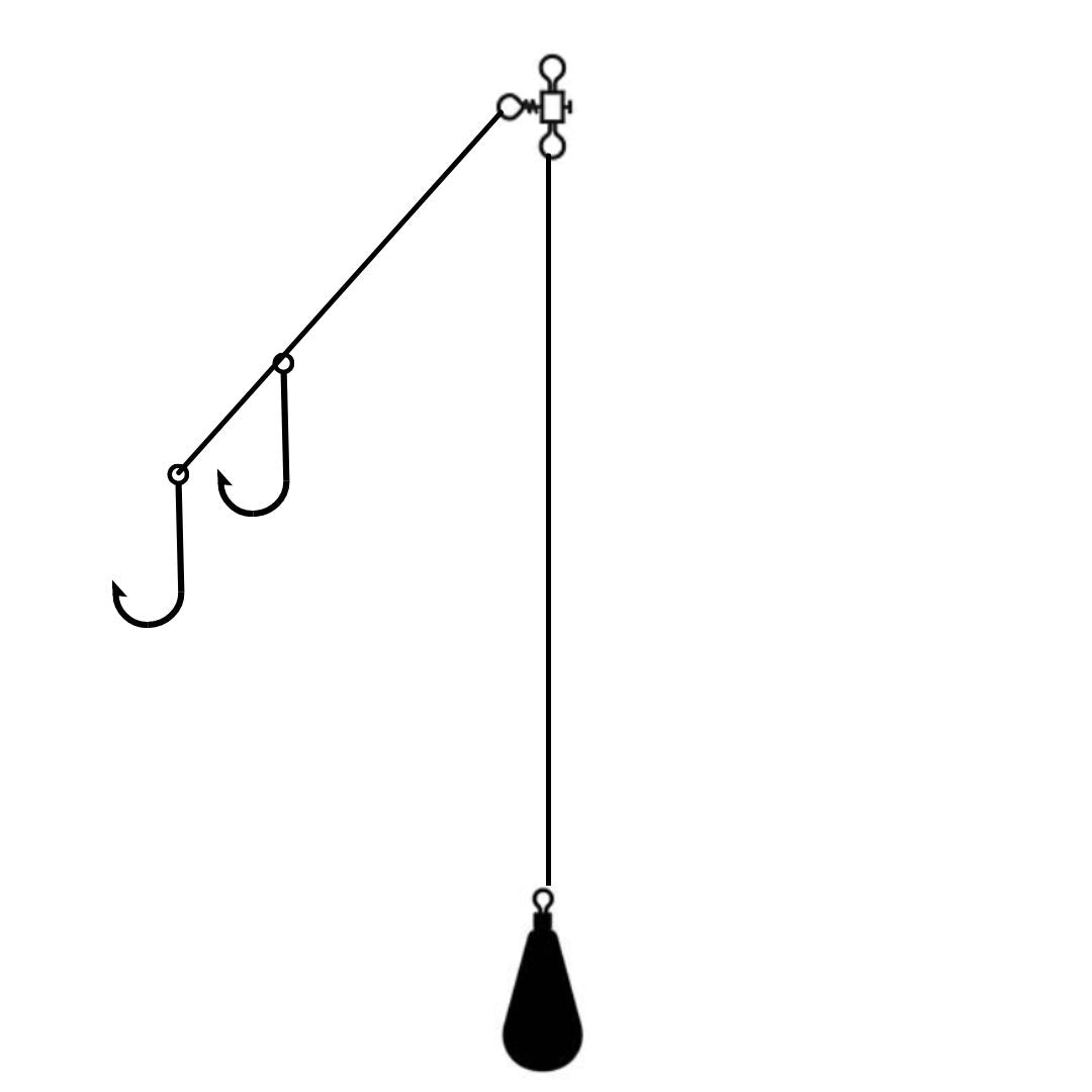 Snelled Rigs Snelled Paternoster Fishing Bait Rigs – Tuffrigs