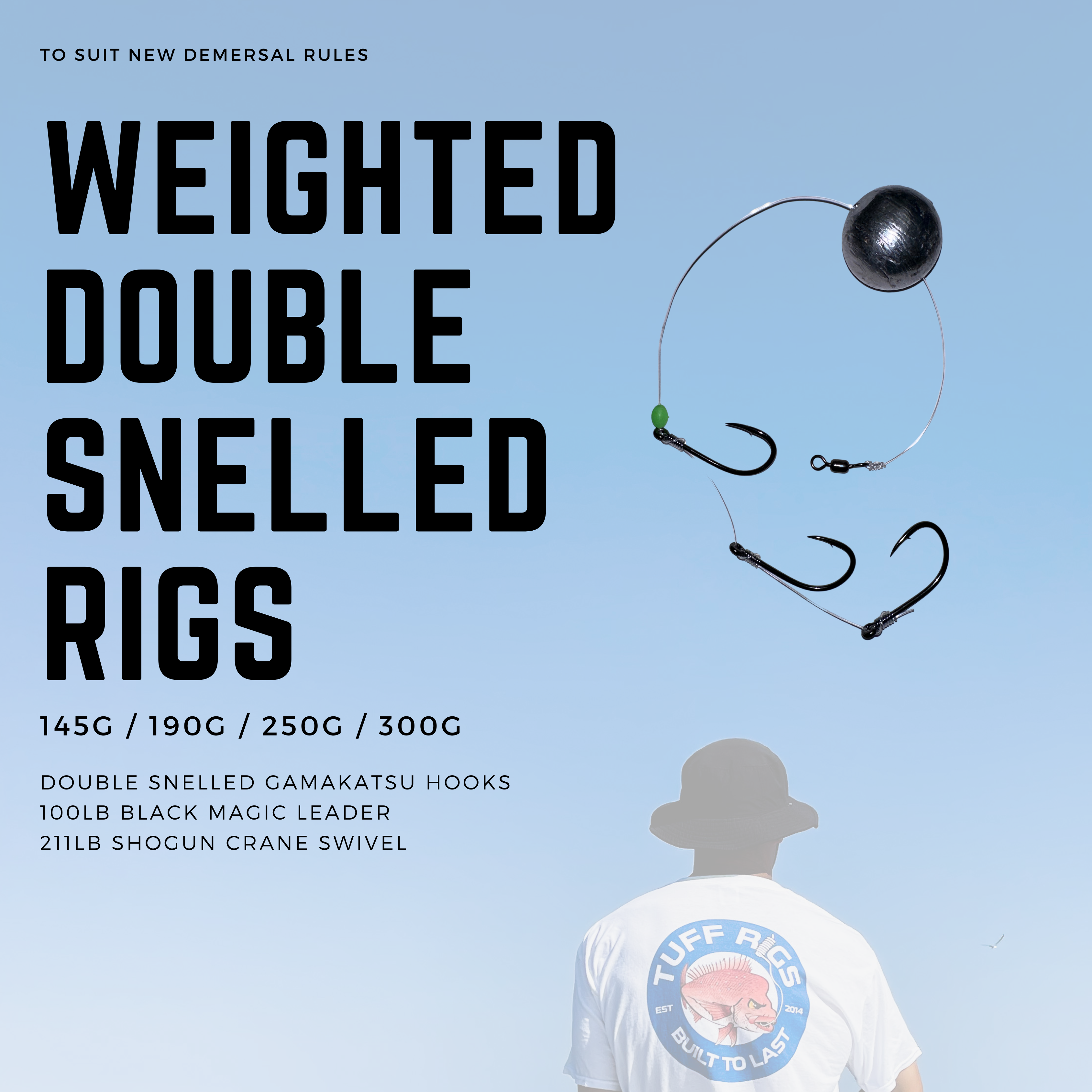 Weighted Double Snelled Demersal Bait Fishing Rig – Tuffrigs